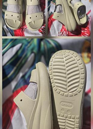 Крокси crocs w11, літні шльопки на платформі