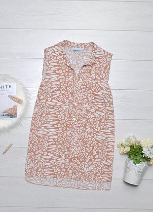 Літня рубашка без рукавів сорочка, блузка з анімалістичним принтом