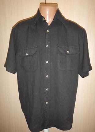 Лляна теніска сорочка р. l 100% льон