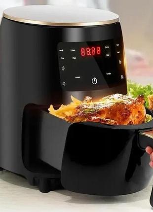 Аеро-фритюрниця цифрова безмасляна фритюрниця 6 літрів silver crest s-18 2400w