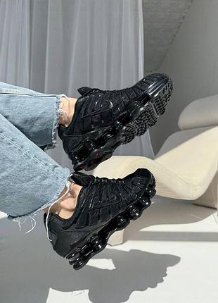Женские кроссовки nike shox tl black