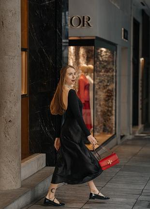 Сумка червона шкіряна tory burch