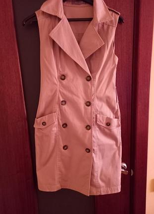 Платье женское в стиле сафари.