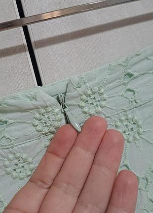 💯котон прошва юбка миди карандаш хлопковое кружево8 фото