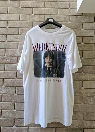 Ночная рубашка-футболка wednesday,