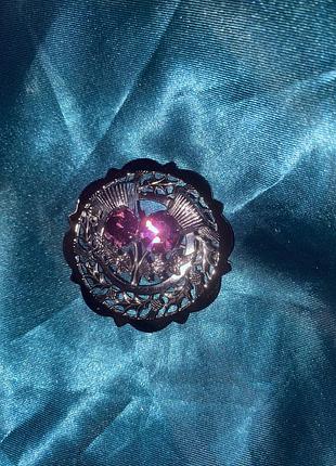 Брошка чортополох вінтажна mizpah