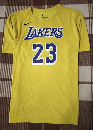 Чоловіча футболка nike los angeles lakers lebron james #23