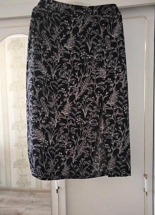 Юбка летняя с разрезом