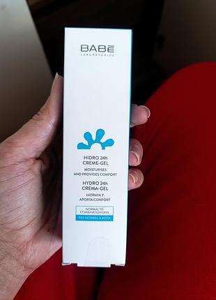 Крем-гель для лица «24 часа увлажнения и смягчения» babe laboratorios 50мл