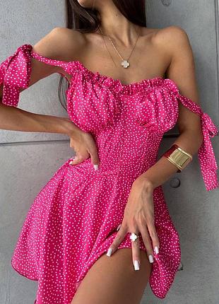 Сукня жіноча коротка міні літня квіткова повсякденна гарна на літо літня біла рожева чорна легка