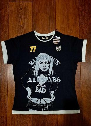 Футболка женская ringspun allstar👚винтаж р.xs новая