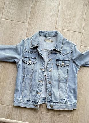 Джинсовка кроп жіноча topshop