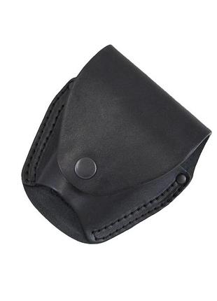 Чехол для наручников бр-м-92, для ношения наручников, чехол под наручники (кожаный, чёрный) ms ms