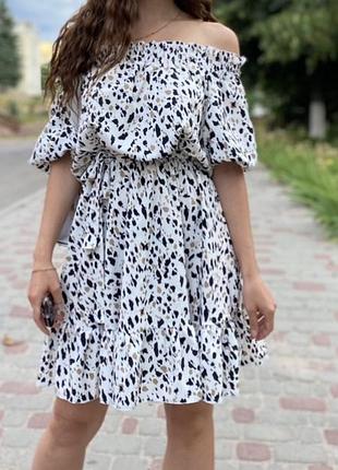 Легкое платье на лето с поясом