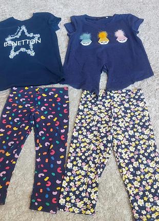 Лосины и футболка на девочку