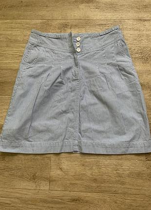 Спідниця джинс в смужку