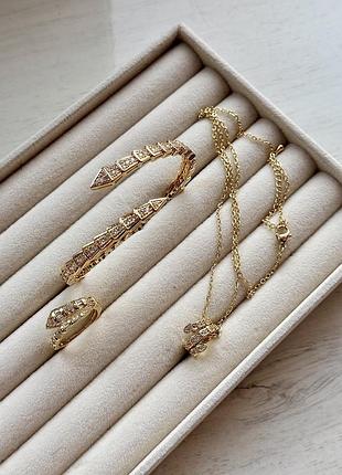 Підвіска каблучка браслет bvlgari