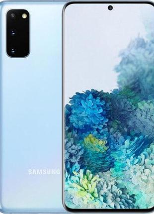 Смартфон samsung galaxy s20 (g980f) 8/128gb cloud blue, 2 sim 6.2" dynamic amoled exynos 990 nfc 4000 mah