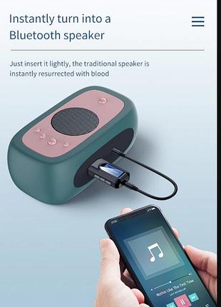Bluetooth трансмиттер, беспроводной аудиоадаптер usb c дисплеем,совместимый с приемником, блютуз трансмиттер