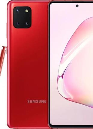 Смартфон samsung galaxy note 10 lite n770f 6/128gb red super amoled 6.7" 2 sim 4500 mah