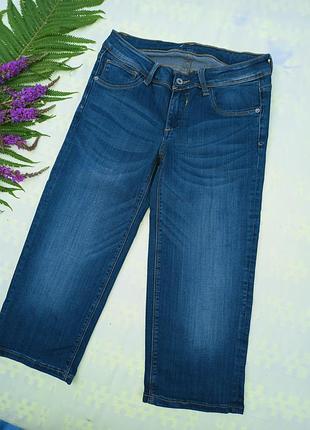 Мягкие эластичные джинсовые бриджи, капри,26разм,bonno