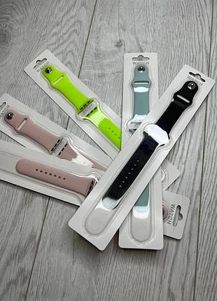 Ремінець apple watch original 38/40 mm black pink turquoise green