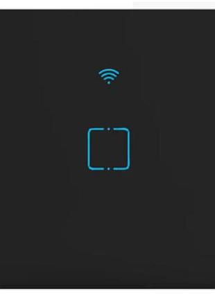 Сенсорный выключатель 1 сенсор черный wi-fi