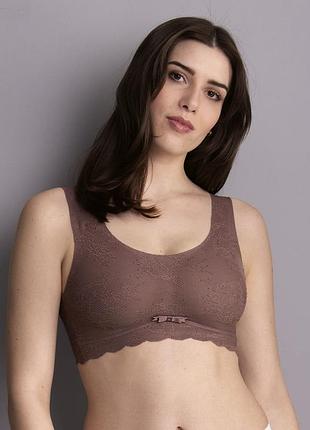 Кружевной бесшовный бюстгальтер без косточек  anita  5400 ягодный, размер xl, 85с/85d/90d/90c