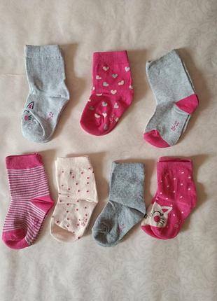 Носки для девочки 19-22 см, на выбор. носочки для девчонки 4158