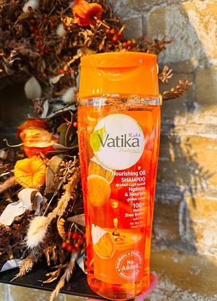 Живильний шампунь vatika з олією ши. для сухого волосся. 425 мл.