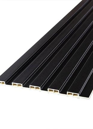 Рейка декоративная wpc стеновая 3000х150х9мм антрацит sw-00001869