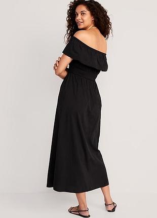 Платье хлопковое черное old navy, размер л (артпр)