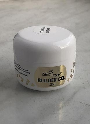 Гель без опилу nailapex strong clear прозорий 30 г