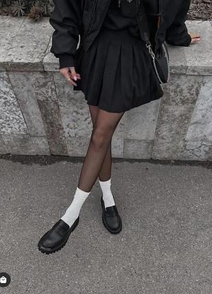 Черная теннисная юбка h&m