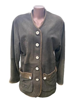 Вінтажна шкіряна куртка австрійська баварська nockstein trachten