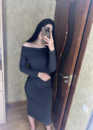 Сукня міді в рубрик 3