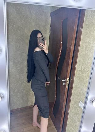 Сукня міді в рубрик 4