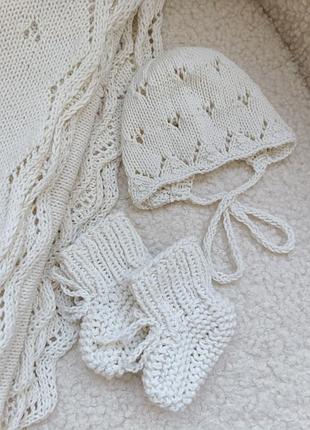 Шапочка чепчик для новонароджених