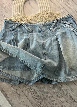 Джинсова спідниця-шорти cropp 38р.