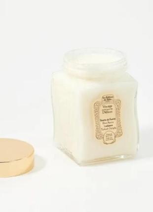 Масло карите с ароматом лукума la sultane de saba delices shea butter senteur loukoum