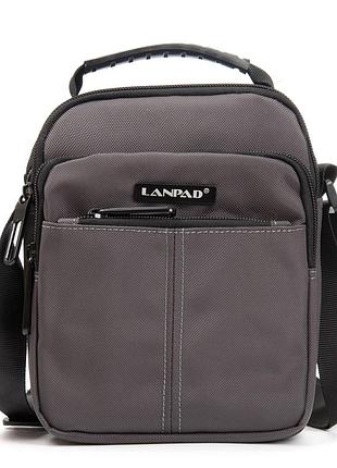 Сумка чоловіча планшет нейлон lanpad 4133 grey
