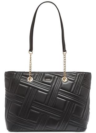 Сумка кожаная dkny farrah leather tote bag r94awg12 оригинал