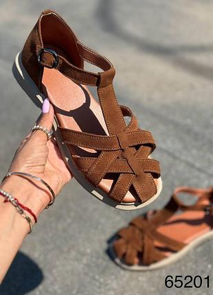 Босоножки женские натуральная замша