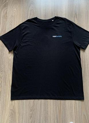 Чоловіча бавовняна футболка з принтом intel foundry