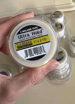Стрічка скотч двостороння липка walker tape ultra hold (для перук, систем, накладок, для волосся)