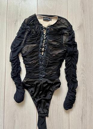 Боді жіноче з довгим рукавом plt s prettylittlething