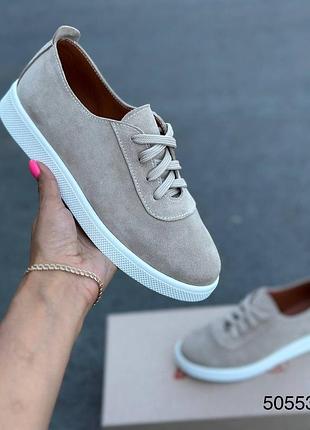 Кеди жіночі натуральна замша