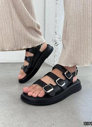 Босоножки 13070, р.37,38,натуральная кожа, черный