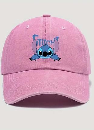 Жіночі кепка бейсболка рожева варка варьонка зі стіч стічем