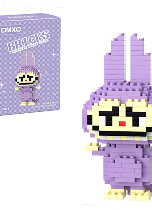 Конструктор bricks "лабубу, labubu" сиреневый, "мультгерои", игрушка, лего, l2016